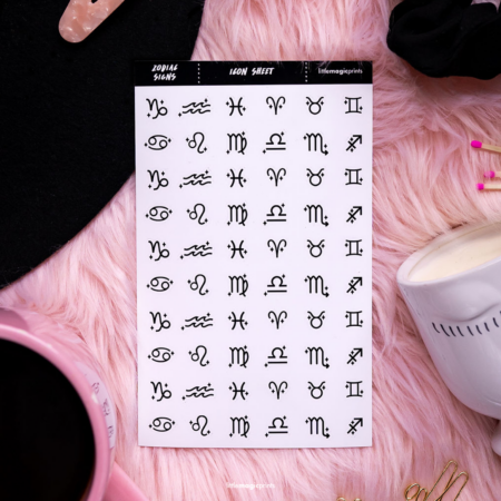 Zodiac Signs Icon Sheet – Little Magic Prints