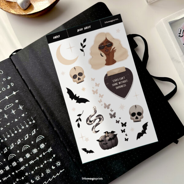 Dark Academia” Sticker Sheet – Little Magic Prints