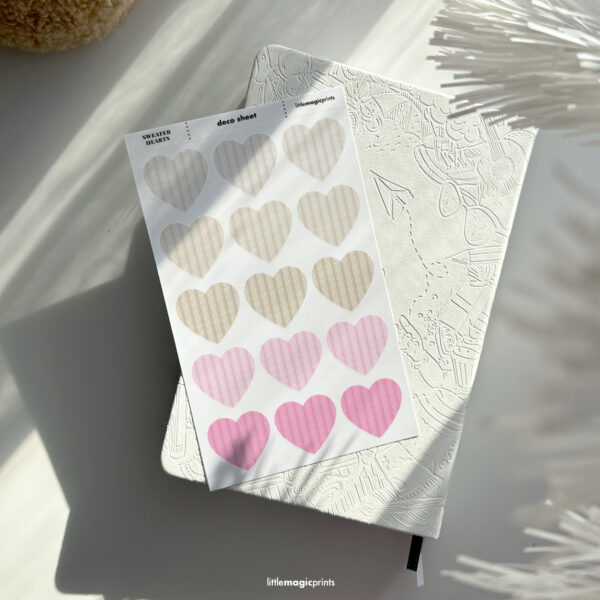 Deco Clipart Sticker Sheet (Deco-005) Valentine Border – Sweet T